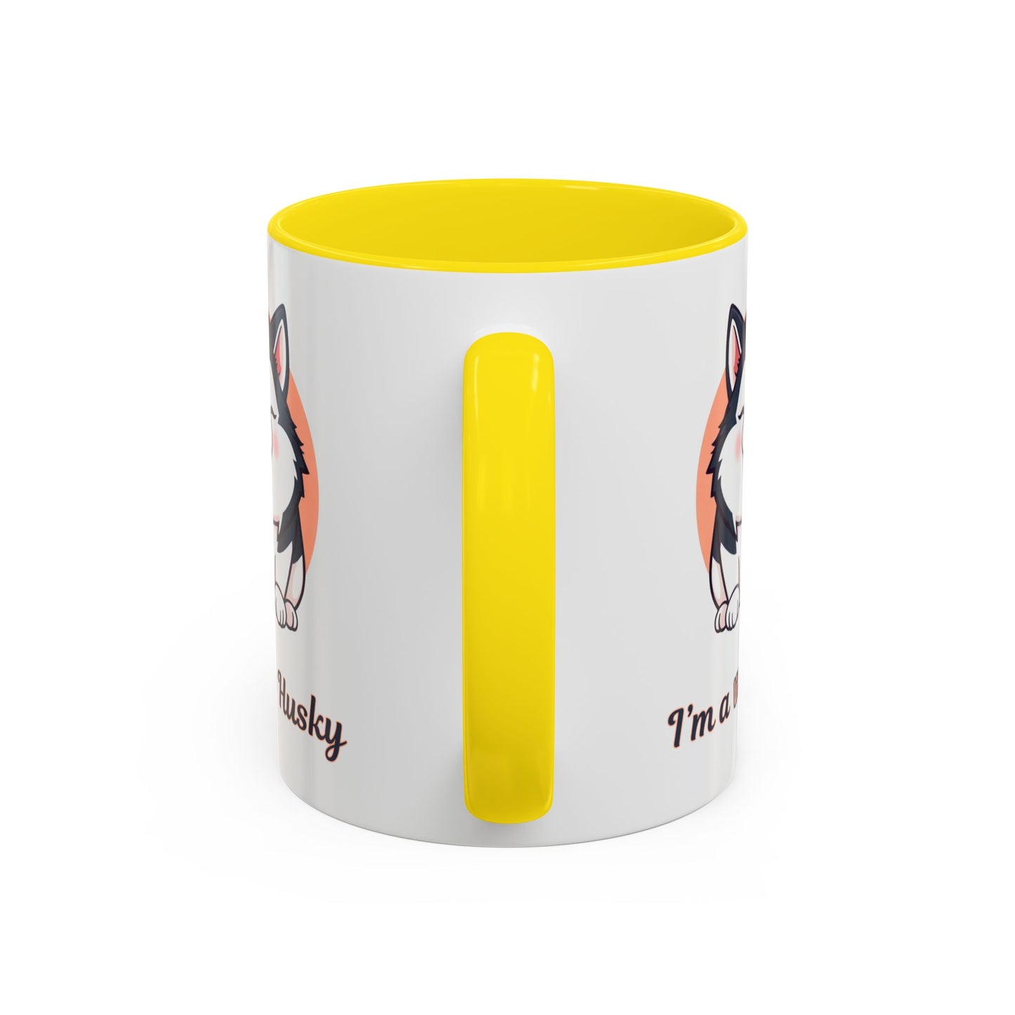 Cute Husky Accent Coffee Mug - Perfect Gift for Dog Lovers, Pet Owners, Birthdays, and Coffee Enthusiasts