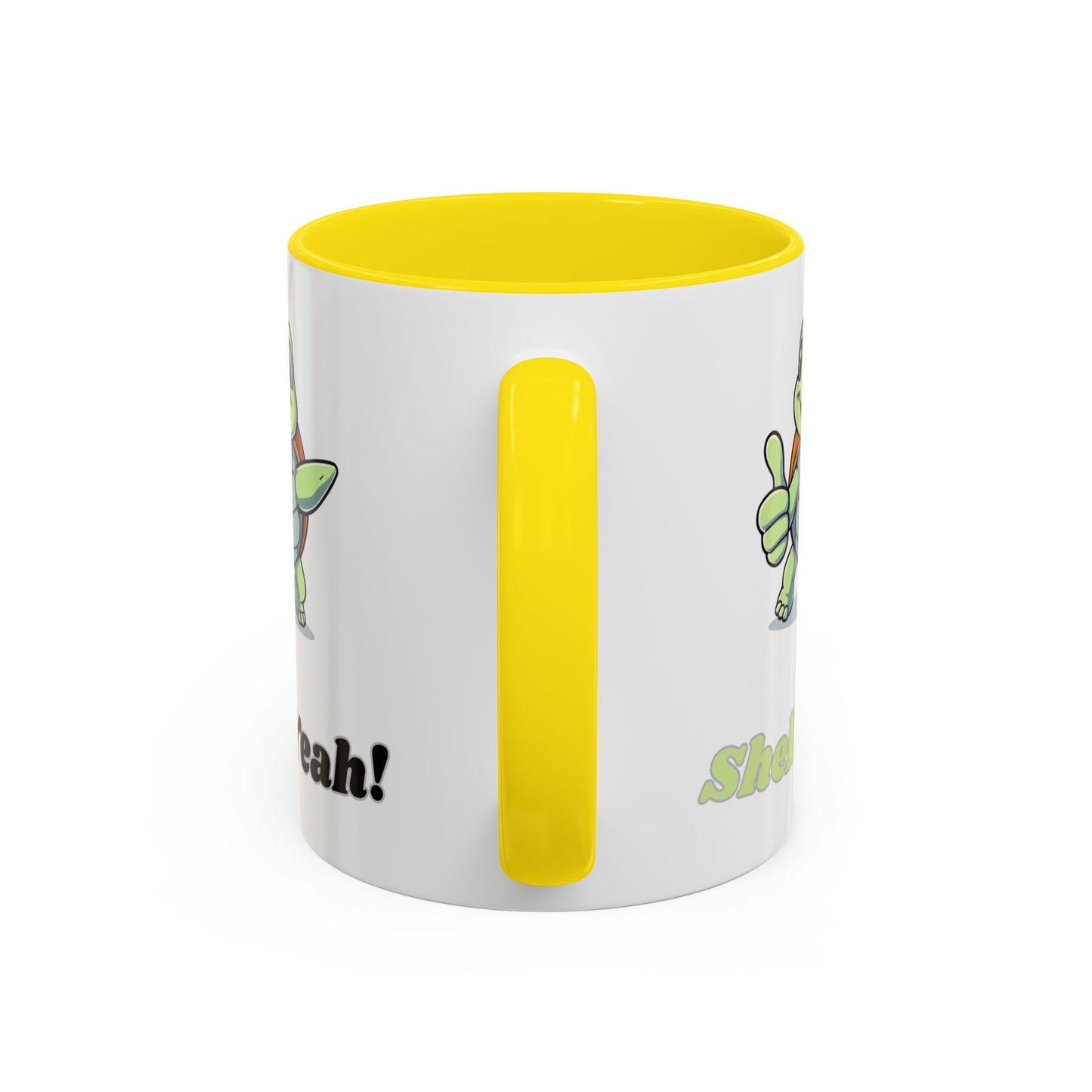 Cheerful Coffee Mug, Shell Yeah! Turtle Mug, Fun Gift for Kids, Cute Kitchen Decor, Positive Vibe Cup, Animal Lover Gift