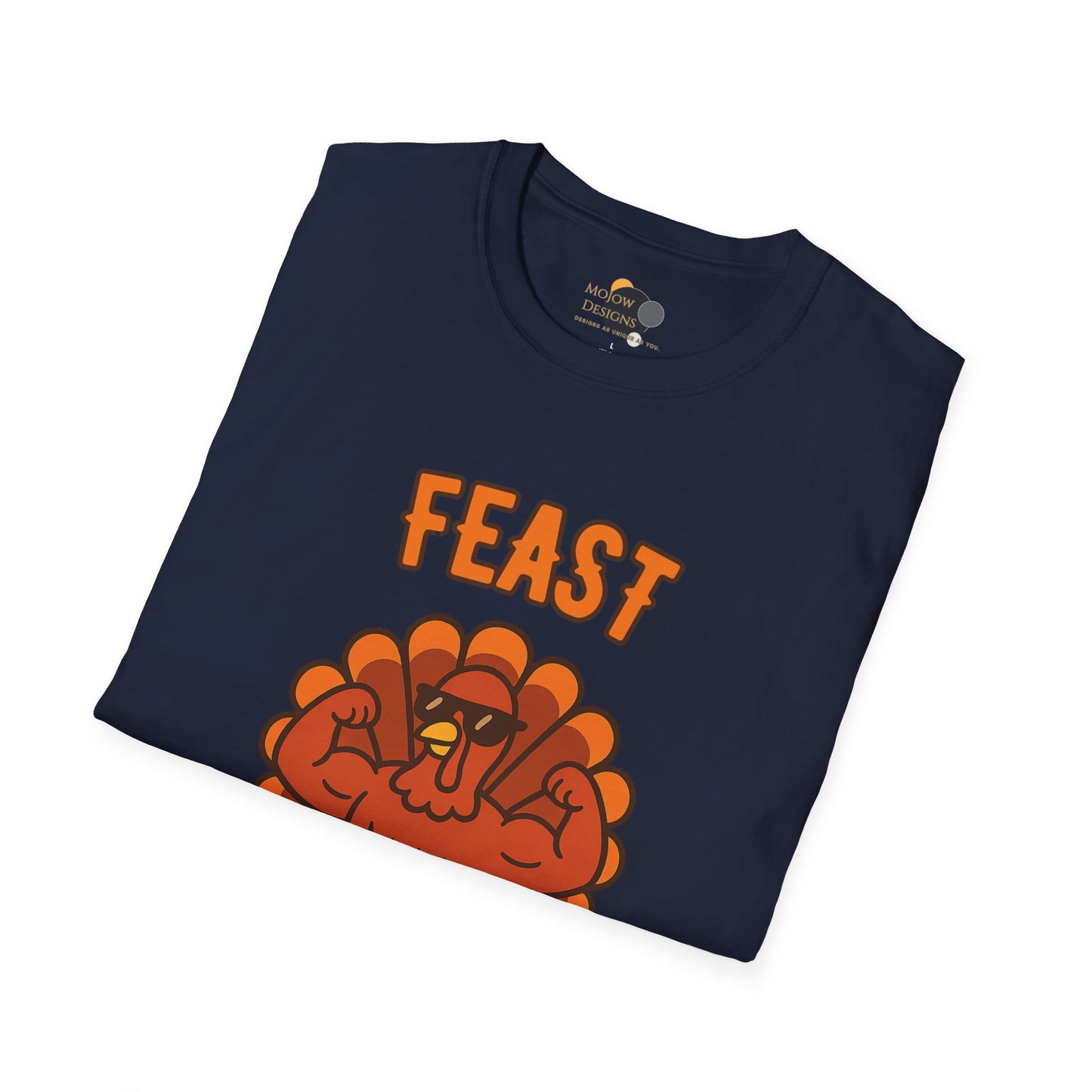 Thanksgiving Feast Mode T-Shirt | Unisex Softstyle Tee for Holiday Celebrations, Thanksgiving Gift, Family Gatherings, Cozy Vibe, Fall