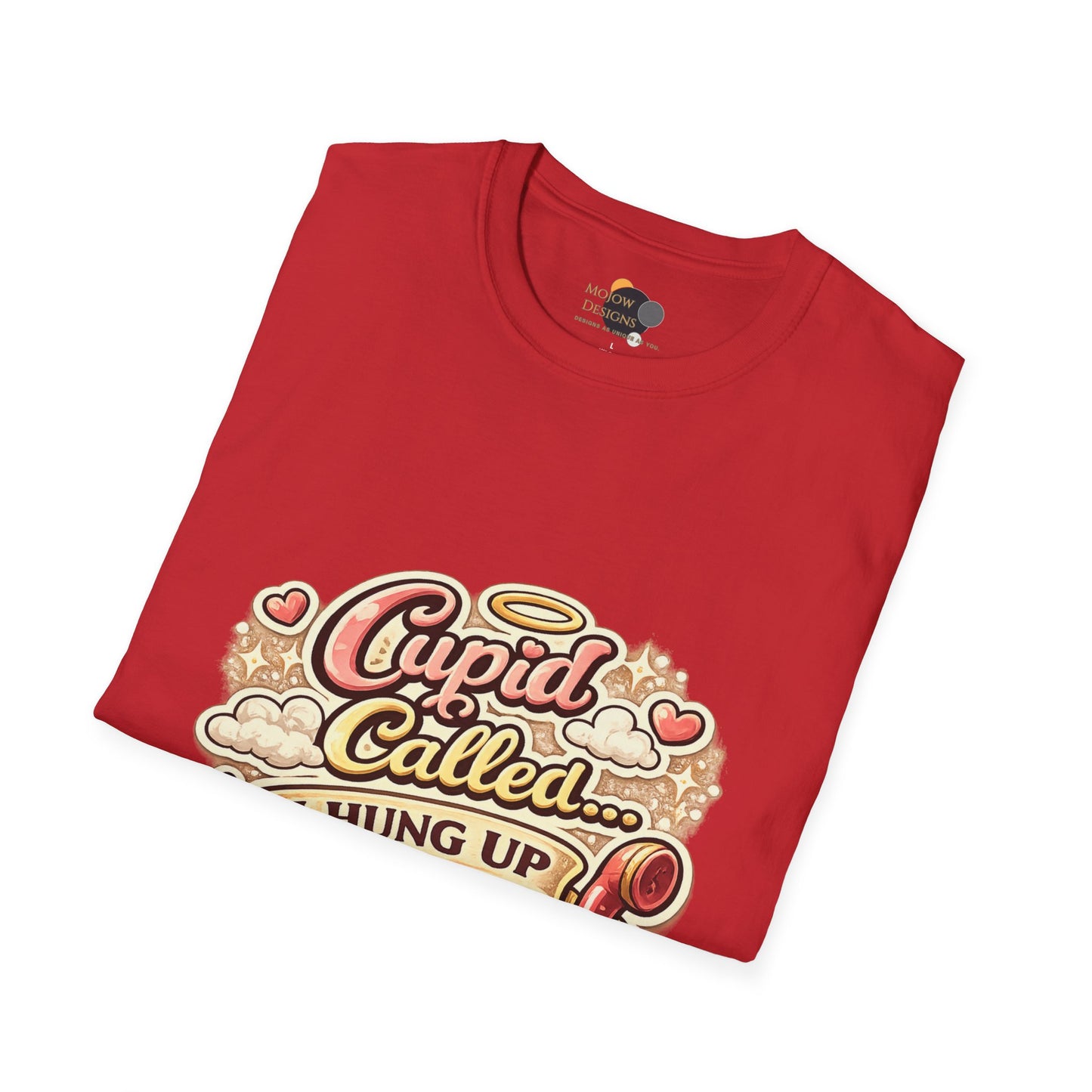 T‑Shirt — "Cupid Called... I Hung Up" Vintage Valentine Graphic Tee