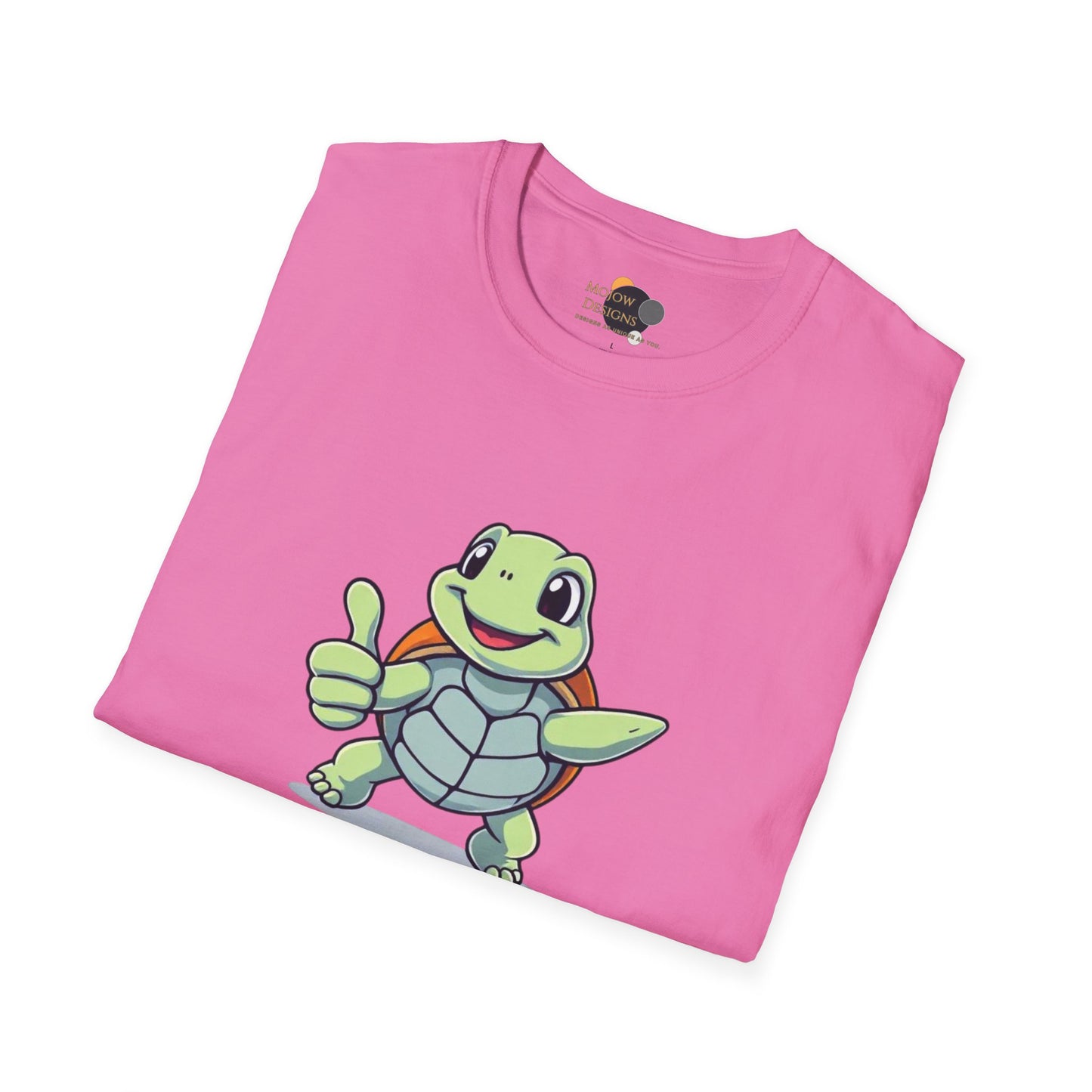 Shell Yeah! Unisex Softstyle T-Shirt, Cute Turtle Tee, Animal Lover Apparel, Gift for Kids and Adults, Fun Summer Shirt, Cartoon Graphic Tee