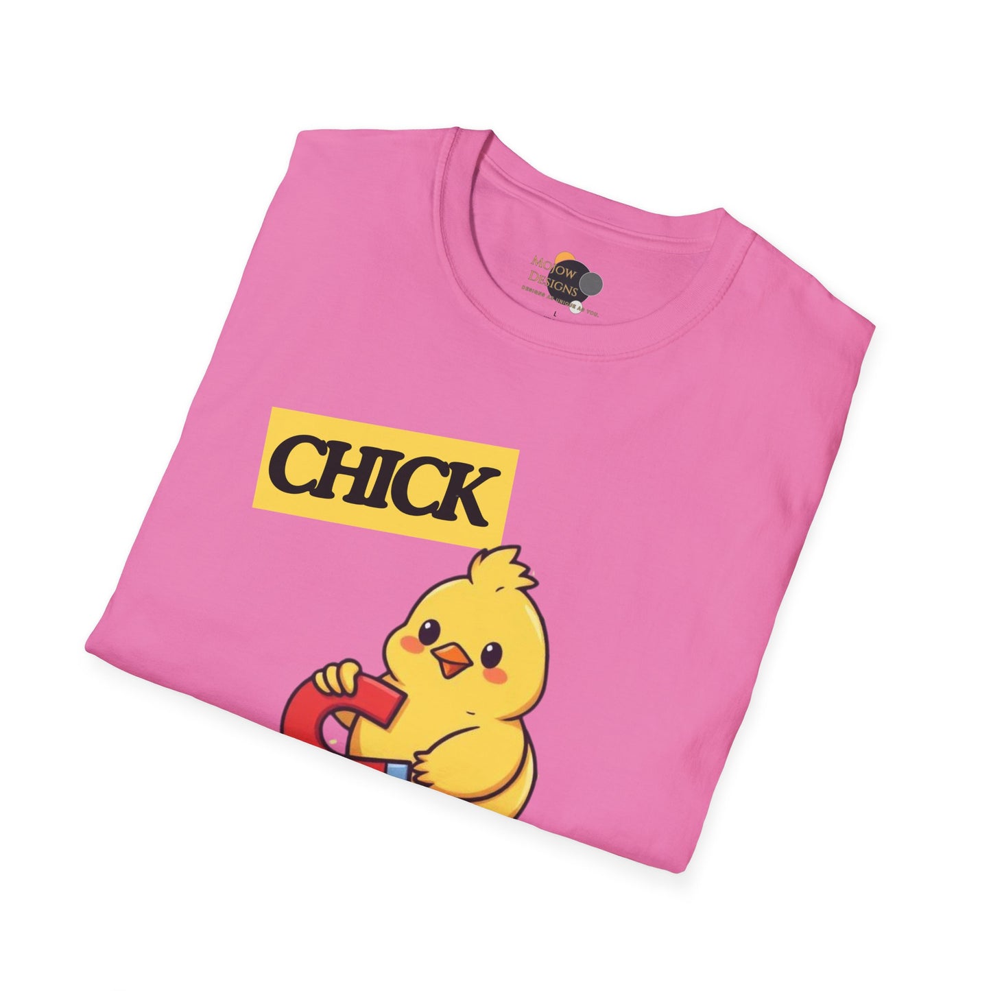 Chick Magnet T-Shirt, Cute Unisex Tee, Funny Gift for Kids or Adults, Spring and Easter Apparel, Softstyle Graphic Shirt