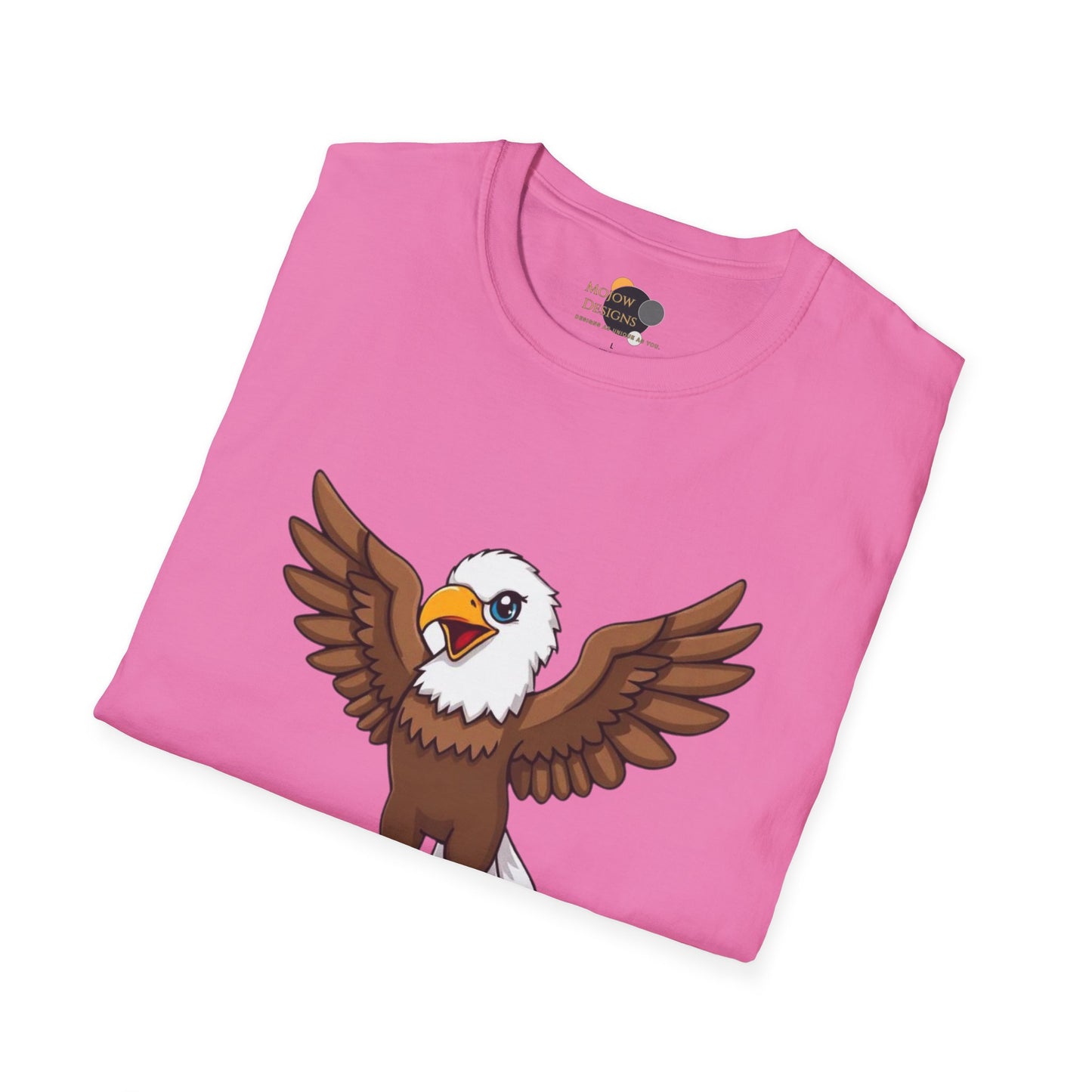 Unisex Softstyle T-Shirt, Just Winging It Tee, Casual Bird Graphic Shirt, Funny Gift for Bird Lovers, Inspirational Apparel