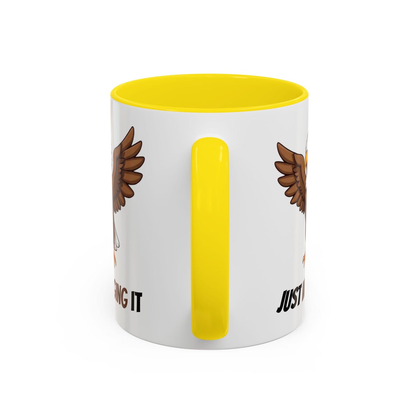 Just Winging It Coffee Mug - Fun Eagle Design, Motivational Mug, Perfect for Gifts, Coffee Lovers, Home Office, Quirky Drinkware