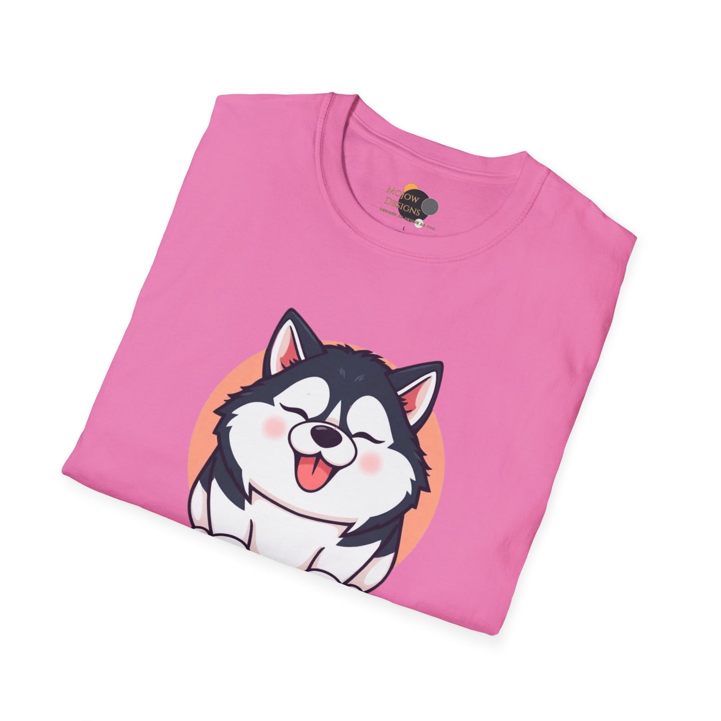 Cute Husky T-Shirt, Unisex Dog Lover Tee, Pet Owner Gift, Summer Apparel, Funny Animal Shirt, Casual Wear