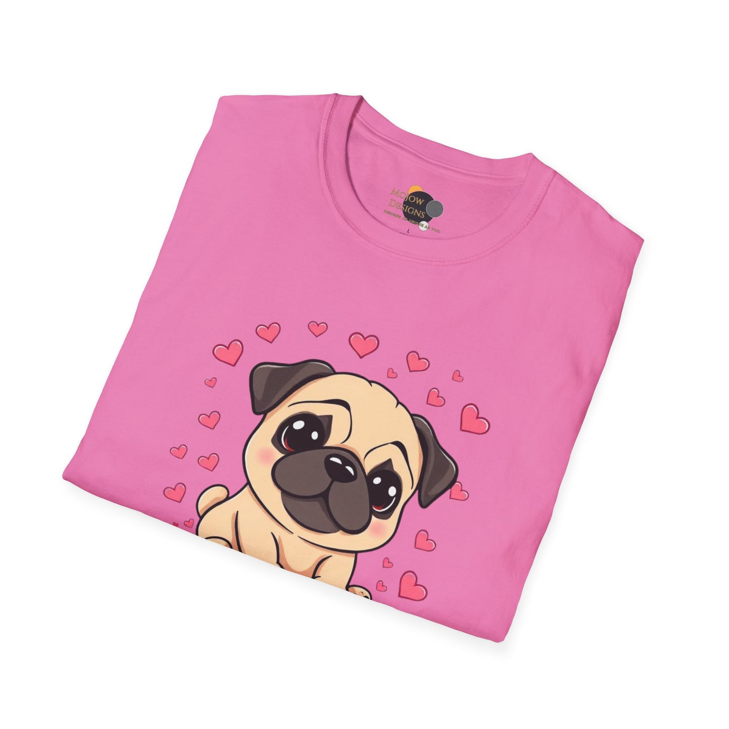 Cute Pug Graphic T-Shirt for Dog Lovers, Dog Mom Gift, Pet Lover Tee, Funny Dog Shirt, Animal Rescue Support