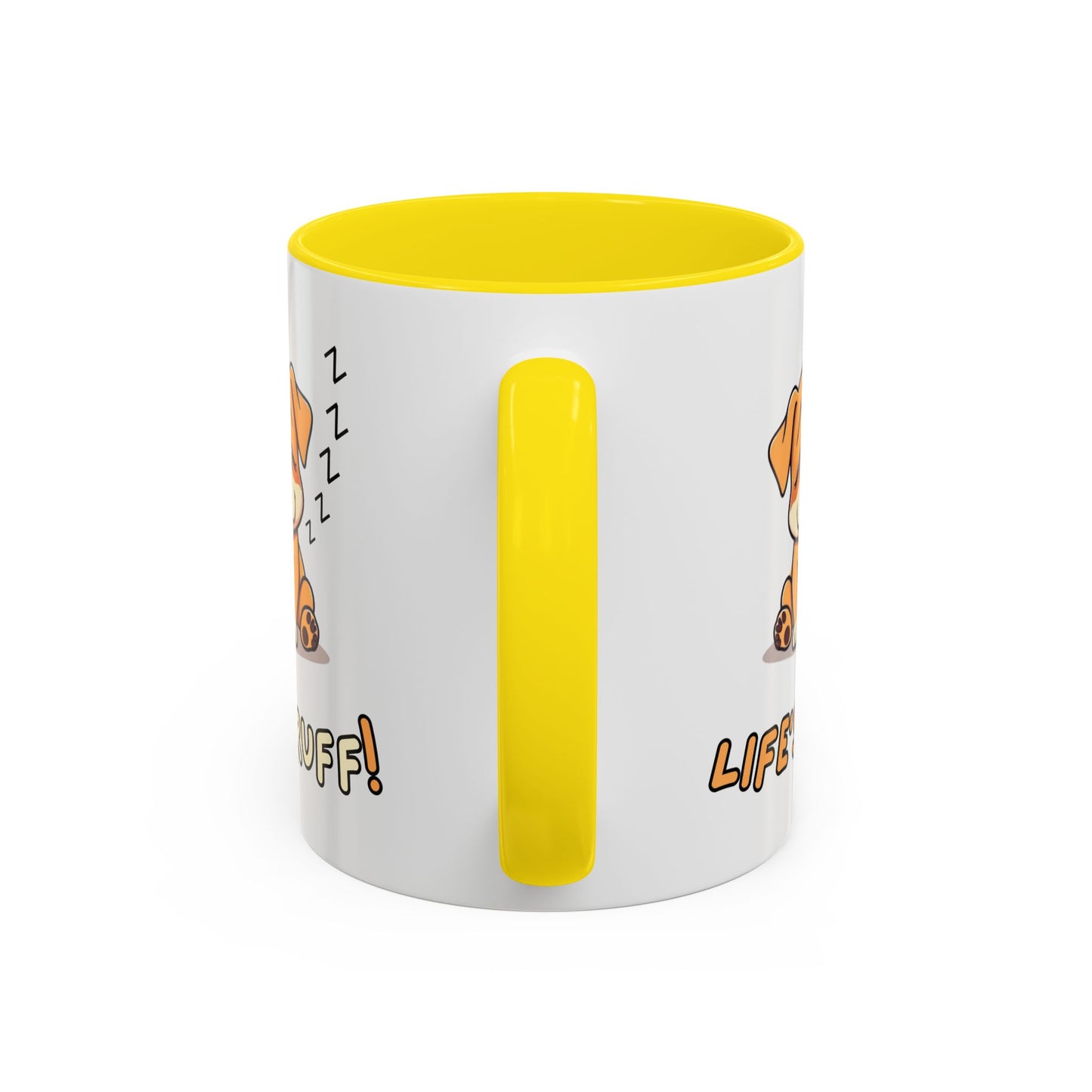 Dog Lover's Accent Coffee Mug | Cute Pet Gift | Perfect for Dog Owners | Life's Ruff Humor | Funny Coffee Cup | 11oz