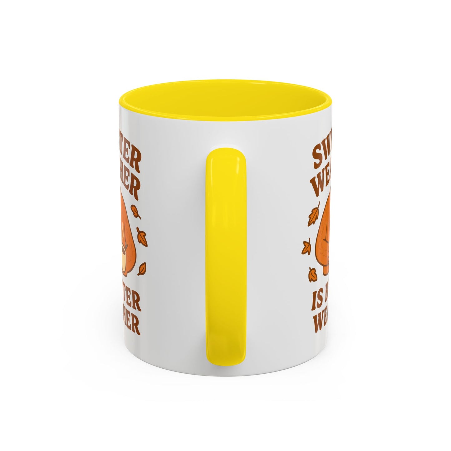 Cozy Fall Mug with Sweater Weather Design, Autumn Coffee Mug, Cute Gift for Pumpkin Spice Lovers, Hot Chocolate, Thanksgiving, Fall Decor