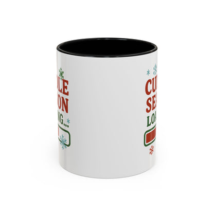 Cuddle Season Loading Coffee Mug — Holiday Hot Cocoa Gift Christmas