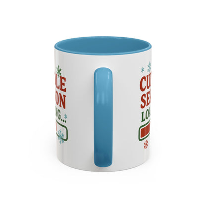 Cuddle Season Loading Coffee Mug — Holiday Hot Cocoa Gift Christmas