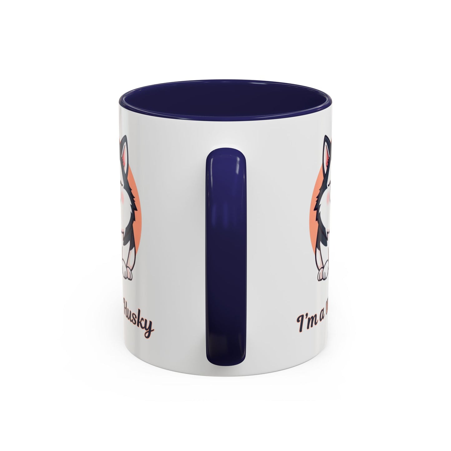 Cute Husky Accent Coffee Mug - Perfect Gift for Dog Lovers, Pet Owners, Birthdays, and Coffee Enthusiasts