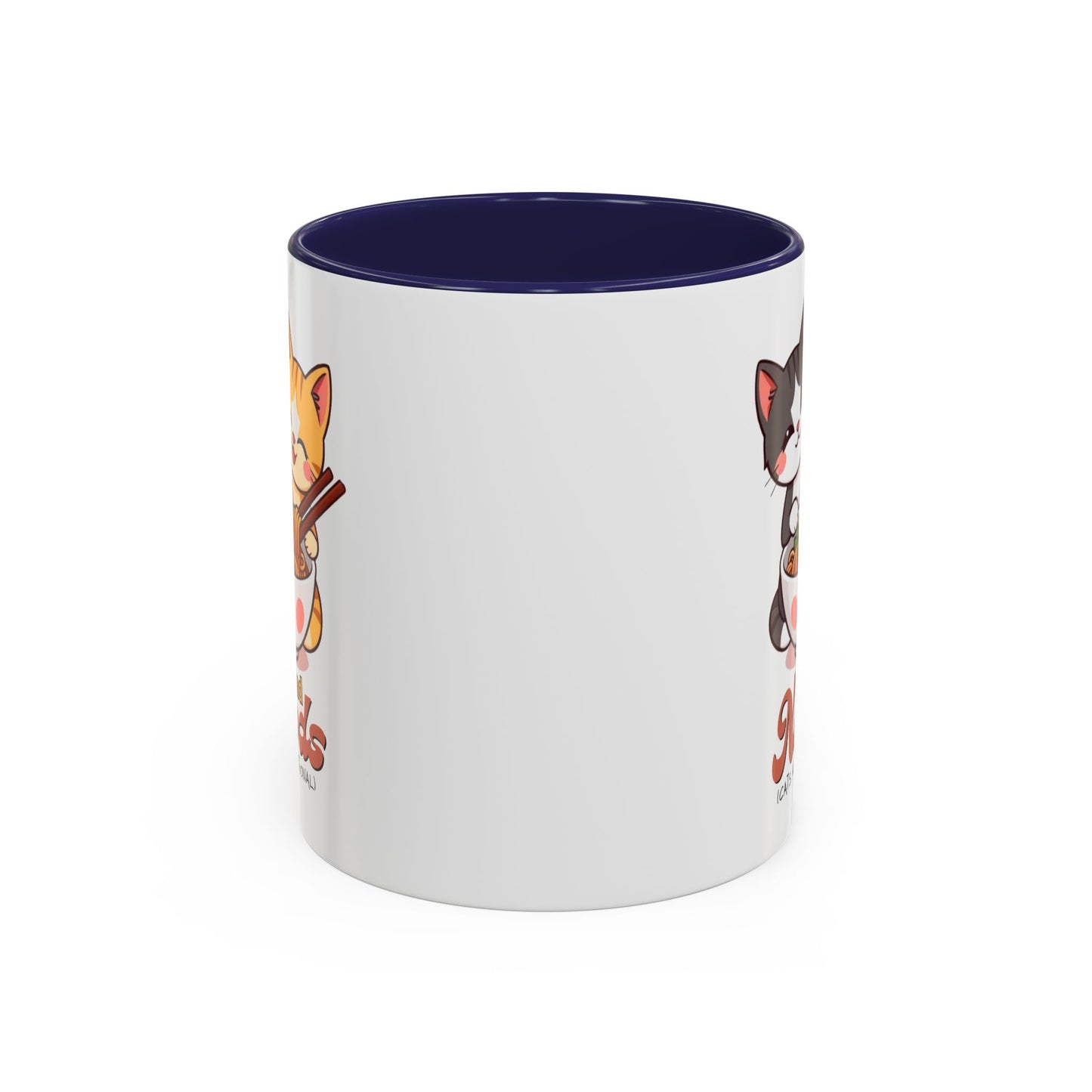 Cute Cat-Themed Coffee Mug, Send Noods Mug, Fun Gift for Cat Lovers, Unique Kitchen Decor, Perfect for Birthdays or Holidays