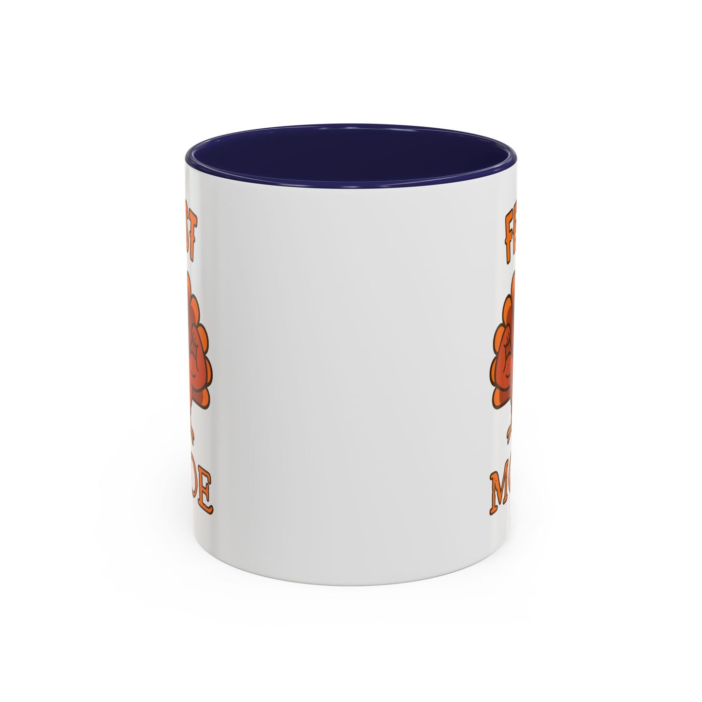 Thanksgiving Feast Mode Coffee Mug, Fun Turkey Mug, Holiday Coffee Cup, Unique Gift for Food Lovers, Fall Celebration Drinkware