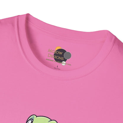 Shell Yeah! Unisex Softstyle T-Shirt, Cute Turtle Tee, Animal Lover Apparel, Gift for Kids and Adults, Fun Summer Shirt, Cartoon Graphic Tee