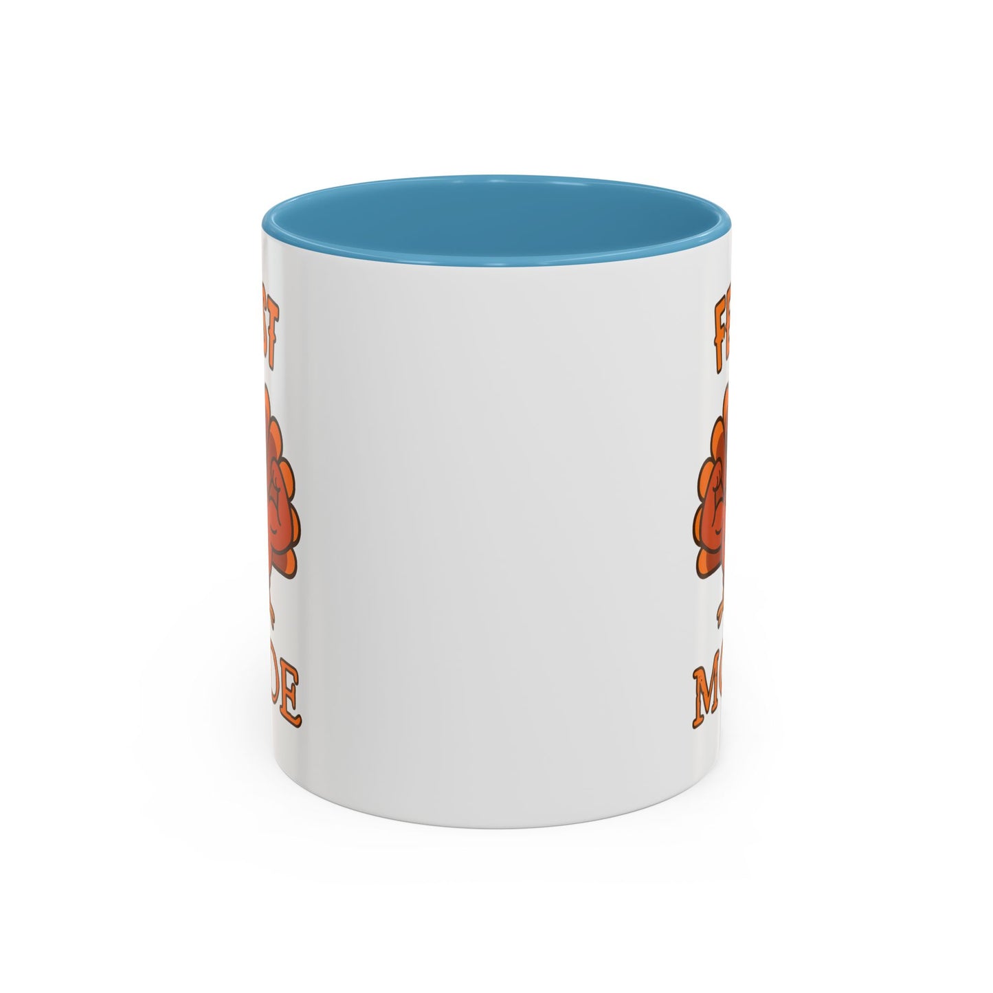 Thanksgiving Feast Mode Coffee Mug, Fun Turkey Mug, Holiday Coffee Cup, Unique Gift for Food Lovers, Fall Celebration Drinkware