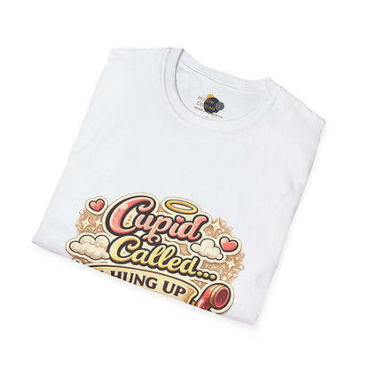 T‑Shirt — "Cupid Called... I Hung Up" Vintage Valentine Graphic Tee