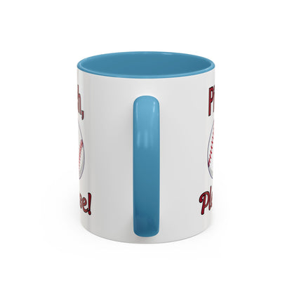 Baseball-Themed Coffee Mug, Pitch Please! Mug, Sporty Gift for Baseball Fans, Fun Drinks for Game Day, Unique Coffee Cup