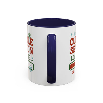 Cuddle Season Loading Coffee Mug — Holiday Hot Cocoa Gift Christmas