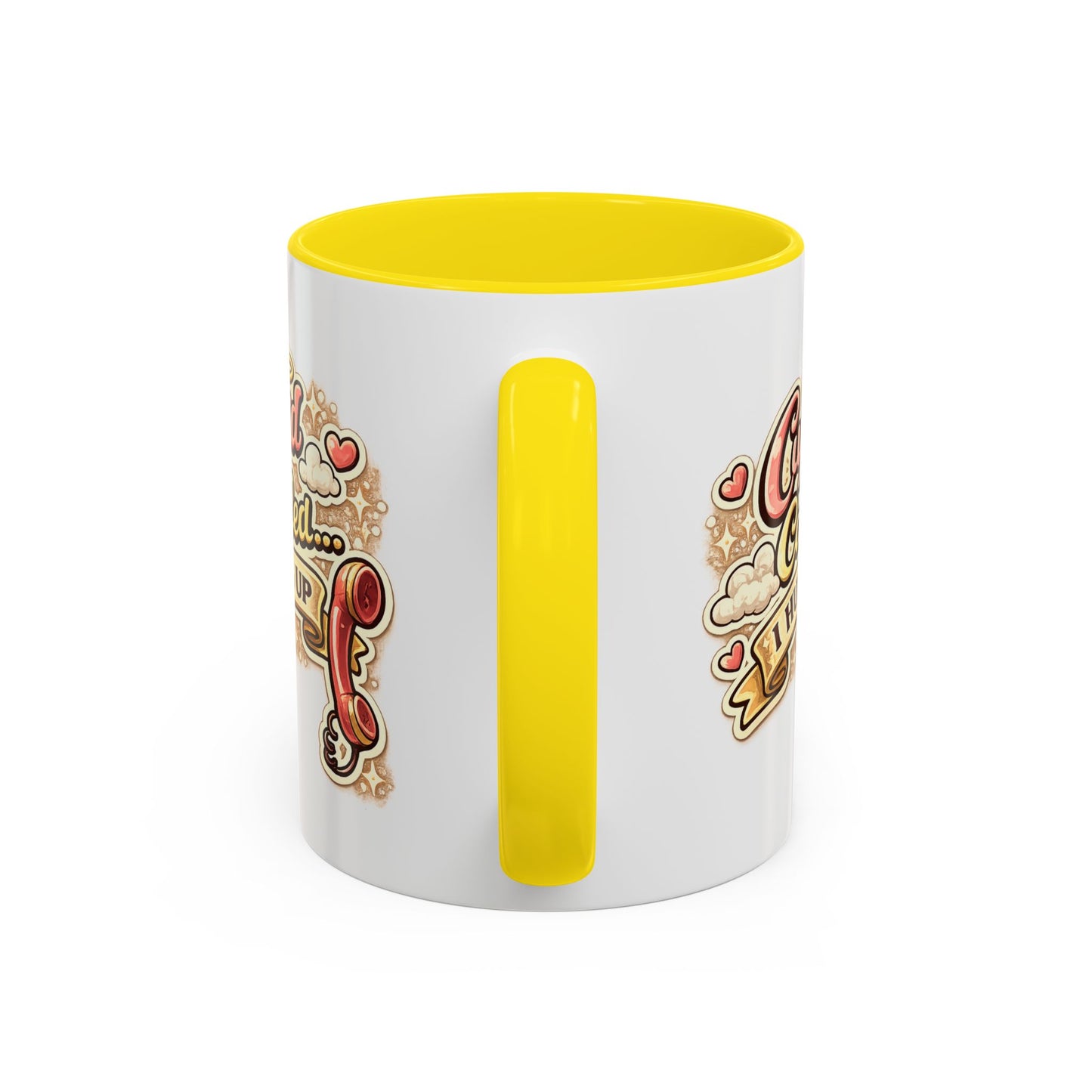 Cupid Called... I Hung Up Coffee Mug — Funny Valentine’s Day Accent Mug