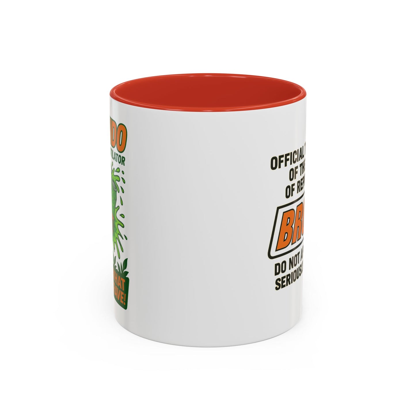 Brondo Accent Coffee Mug - Funny Gift for Coffee Lovers, Unique Office Mug, Gag Gift for Friends, Quirky Kitchenware, Novelty Drinkware