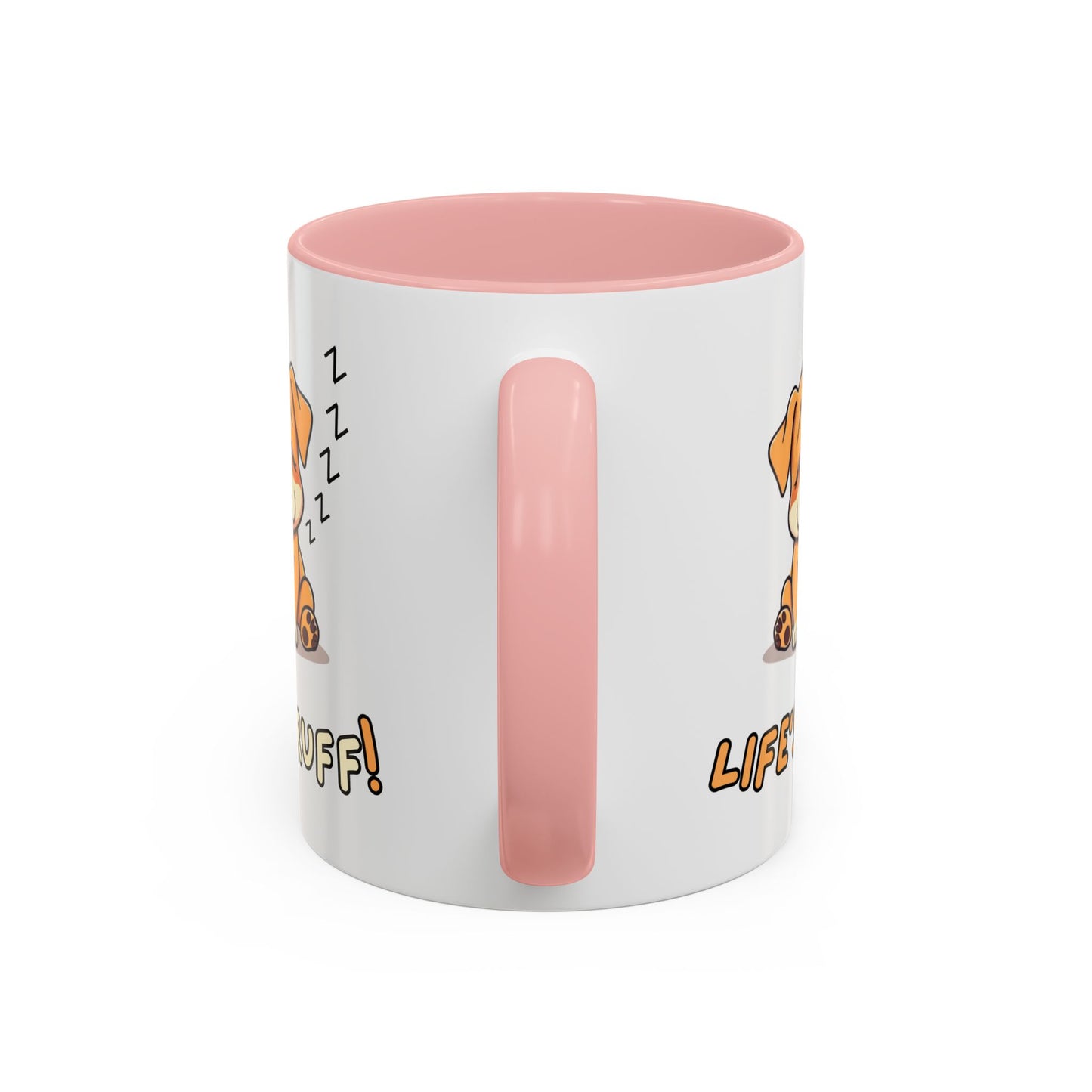 Dog Lover's Accent Coffee Mug | Cute Pet Gift | Perfect for Dog Owners | Life's Ruff Humor | Funny Coffee Cup | 11oz