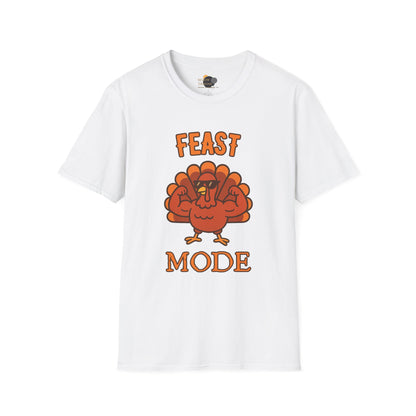Thanksgiving Feast Mode T-Shirt | Unisex Softstyle Tee for Holiday Celebrations, Thanksgiving Gift, Family Gatherings, Cozy Vibe, Fall