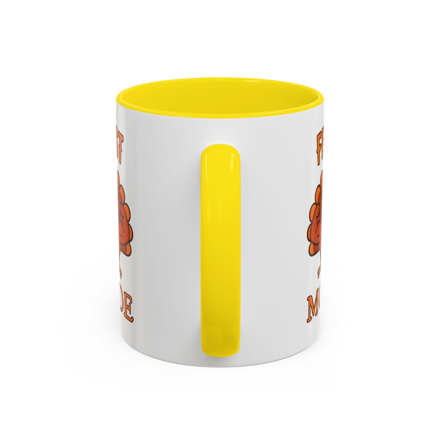 Thanksgiving Feast Mode Coffee Mug, Fun Turkey Mug, Holiday Coffee Cup, Unique Gift for Food Lovers, Fall Celebration Drinkware