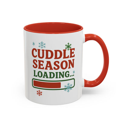 Cuddle Season Loading Coffee Mug — Holiday Hot Cocoa Gift Christmas
