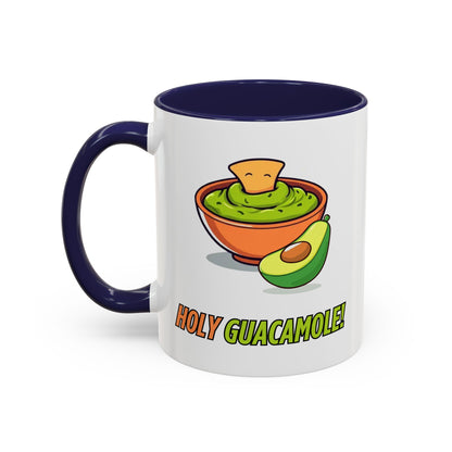 Holy Guacamole Coffee Mug, Fun Avocado Tea Cup, Quirky Kitchenware, Unique Gift for Food Lovers, Vibrant Drinkware