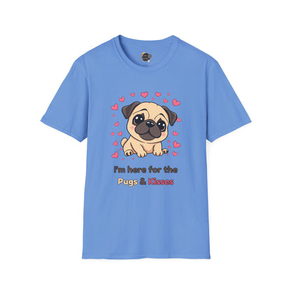 Cute Pug Graphic T-Shirt for Dog Lovers, Dog Mom Gift, Pet Lover Tee, Funny Dog Shirt, Animal Rescue Support
