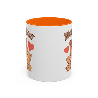 Mama Bear Accent Coffee Mug – Perfect Gift for Moms, Cute Bear Design, Tea or Coffee Lover, Mother’s Day, Birthday, Baby Shower