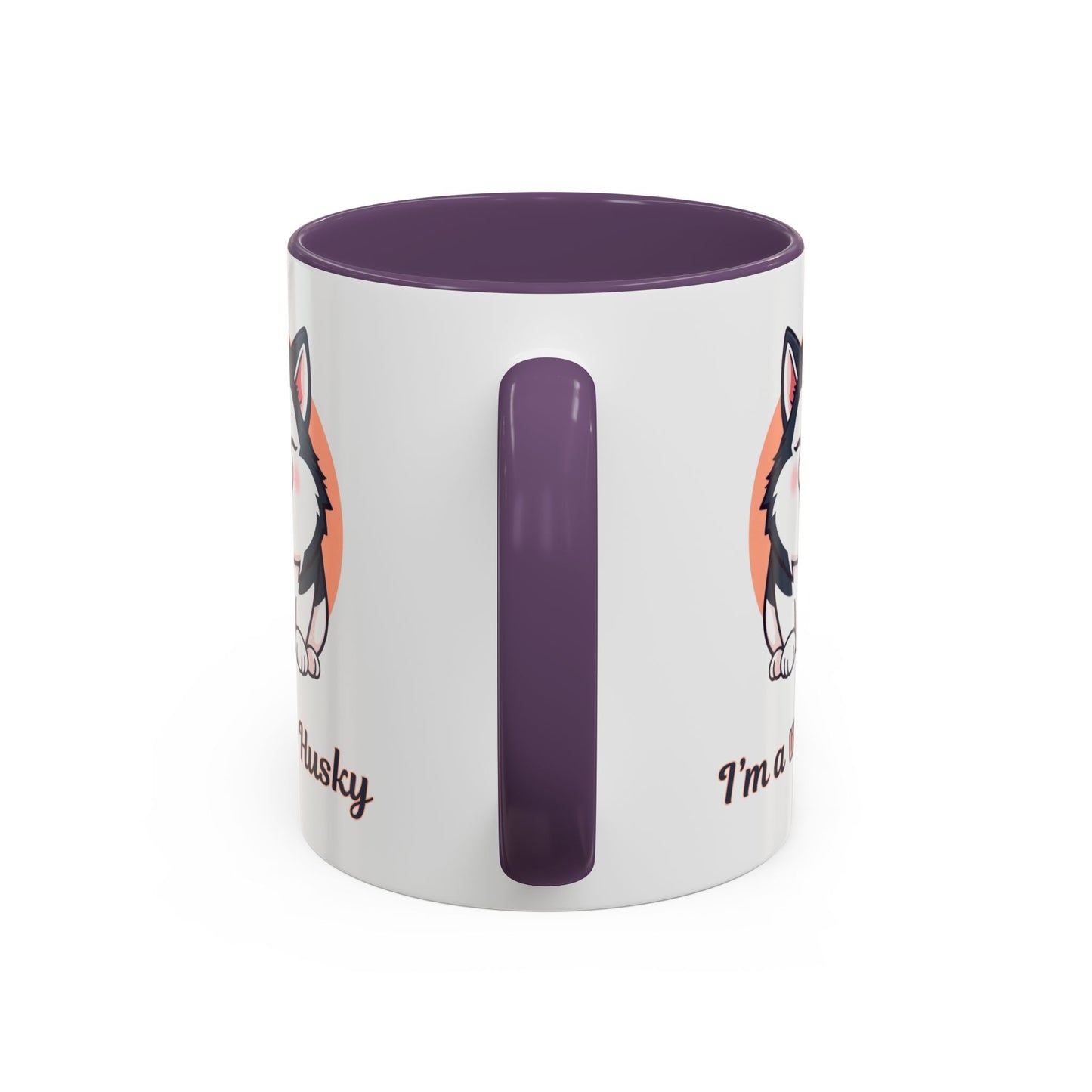 Cute Husky Accent Coffee Mug - Perfect Gift for Dog Lovers, Pet Owners, Birthdays, and Coffee Enthusiasts