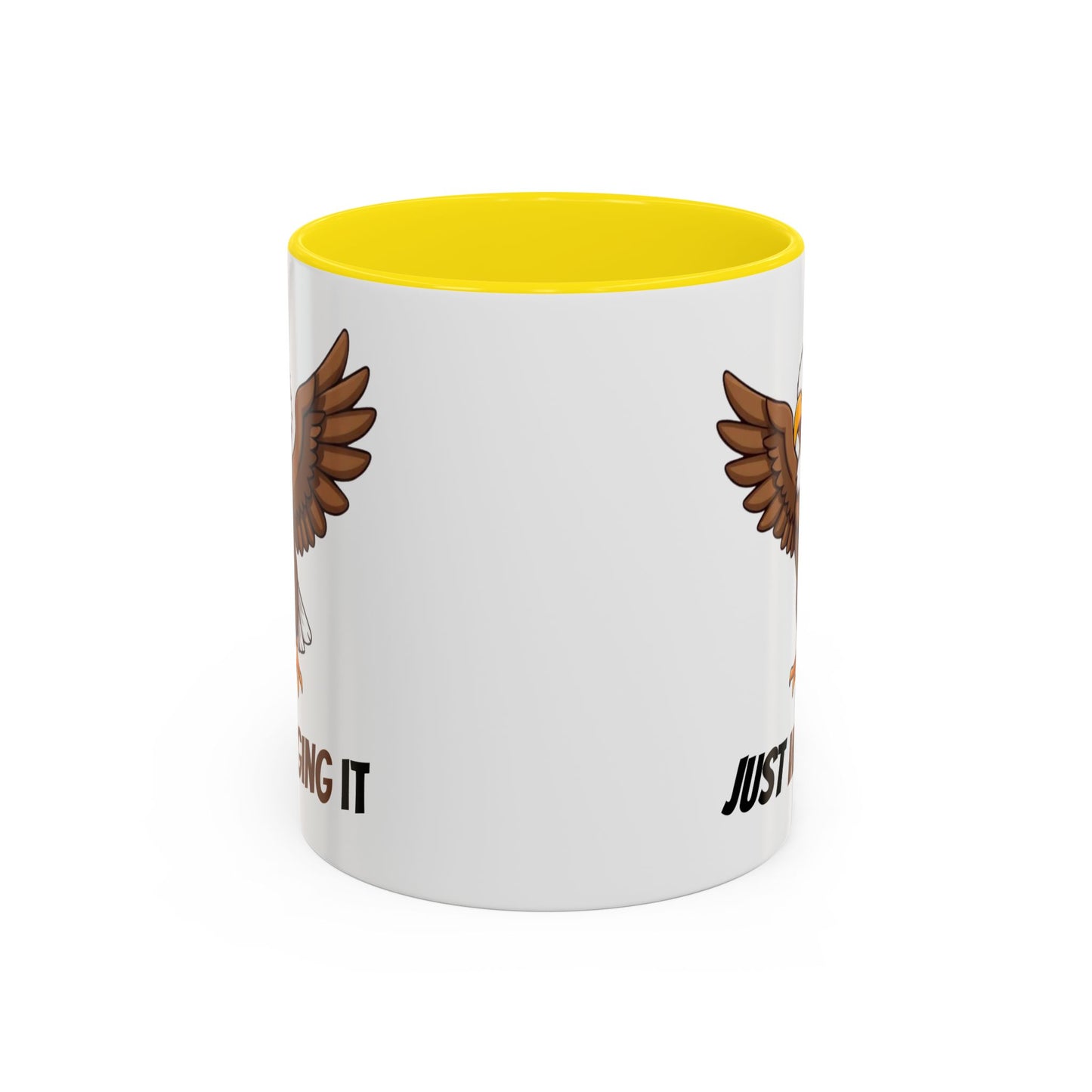 Just Winging It Coffee Mug - Fun Eagle Design, Motivational Mug, Perfect for Gifts, Coffee Lovers, Home Office, Quirky Drinkware