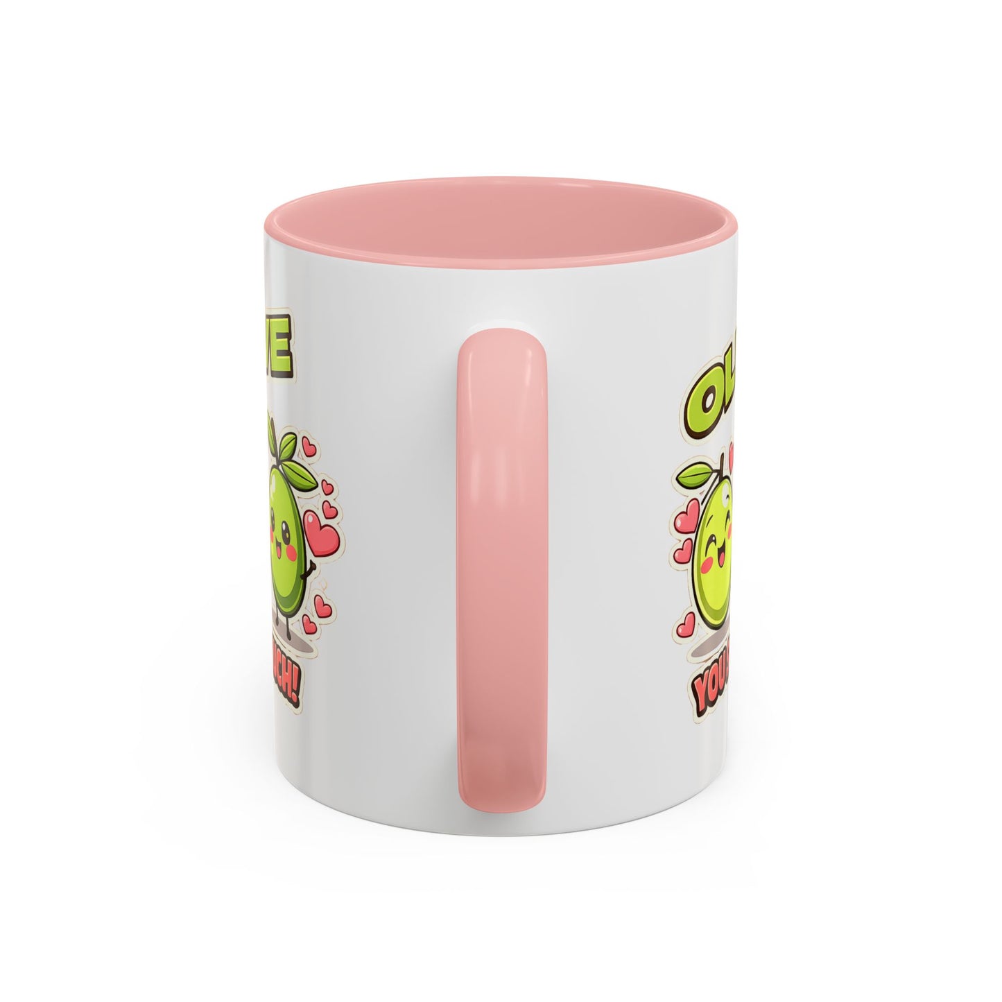 Olive You So Much Accent Coffee Mug, Valentines Day