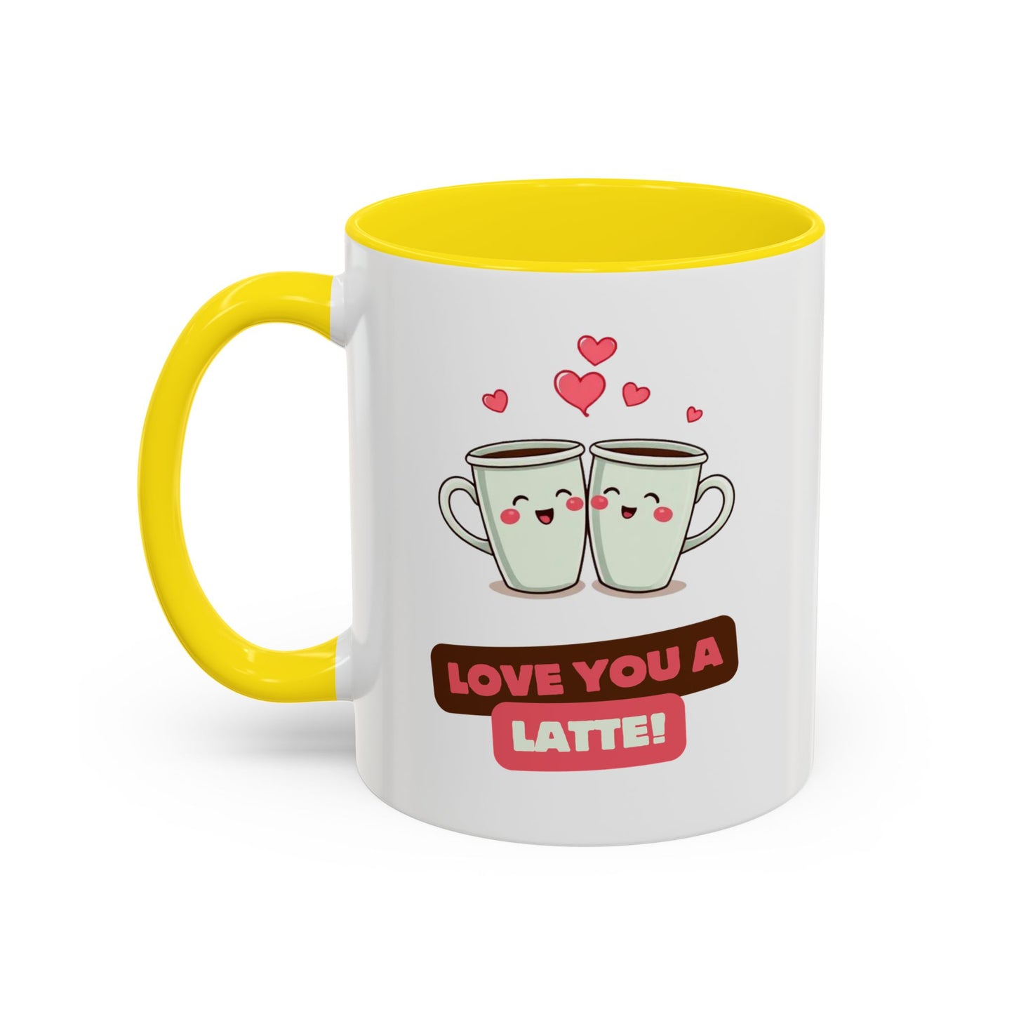 Cute Love You a Latte Coffee Mug for Couples, Valentines Gift, Fun Coffee Cup, Relationship Memento, Personalized Drinkware, Gifting