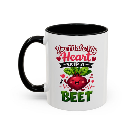 You Make My Heart Skip a Beet Coffee Mug, Valentine's Day