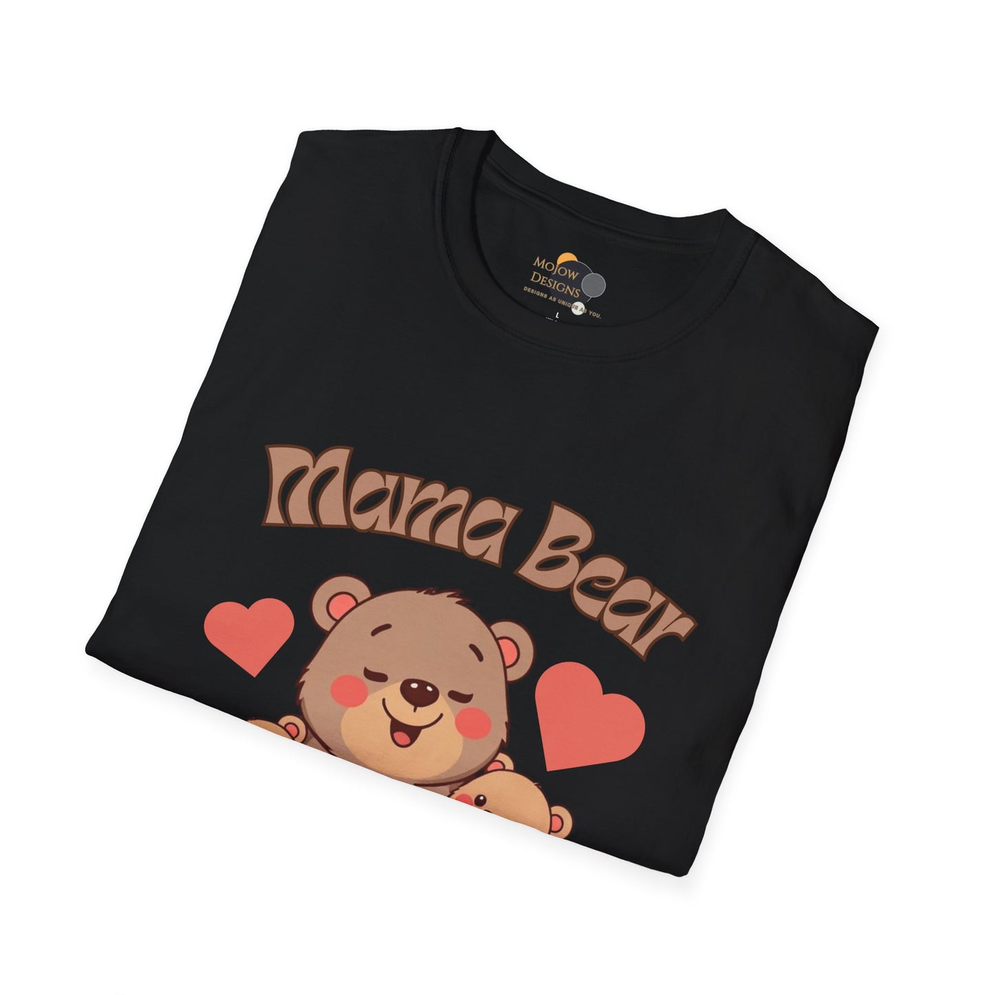 Mama Bear Family T-Shirt - Cute Graphic Tee for Moms, Perfect Gift for Mother's Day, Family Gatherings, Birthdays, Animal Lovers