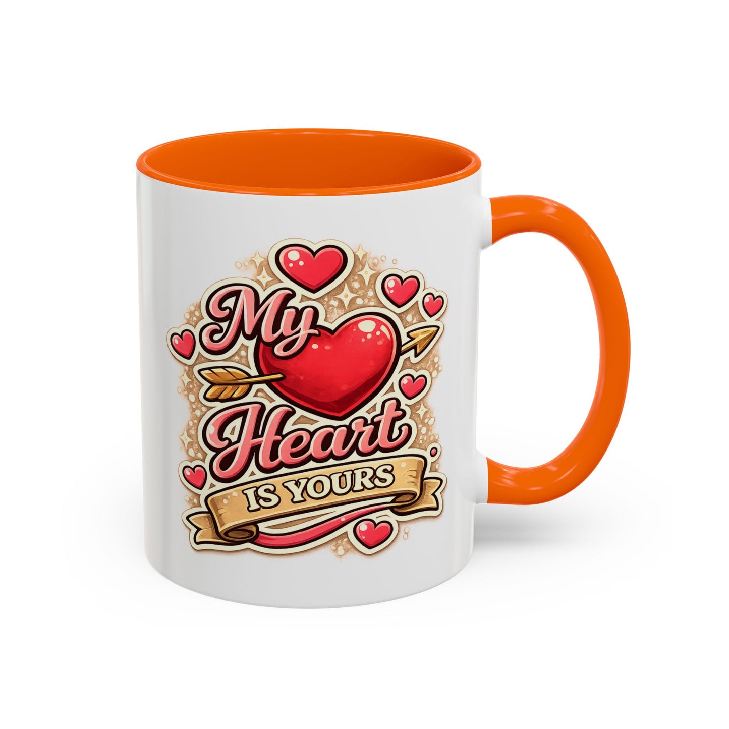 My Heart Is Yours Coffee Mug — Romantic Accent Mug for Valentine’s Day