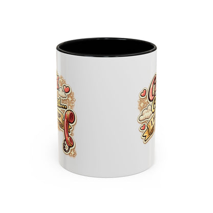 Cupid Called... I Hung Up Coffee Mug — Funny Valentine’s Day Accent Mug