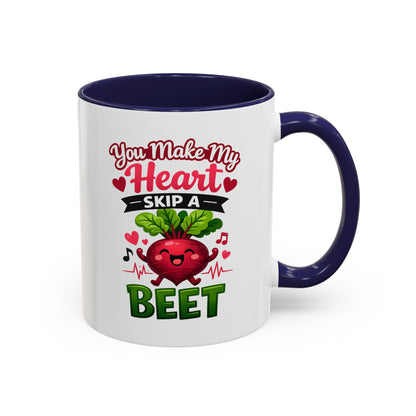 You Make My Heart Skip a Beet Coffee Mug, Valentine's Day