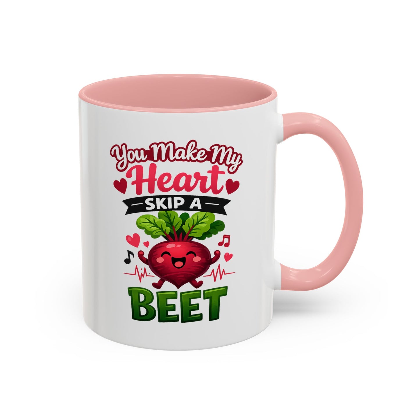 You Make My Heart Skip a Beet Coffee Mug, Valentine's Day
