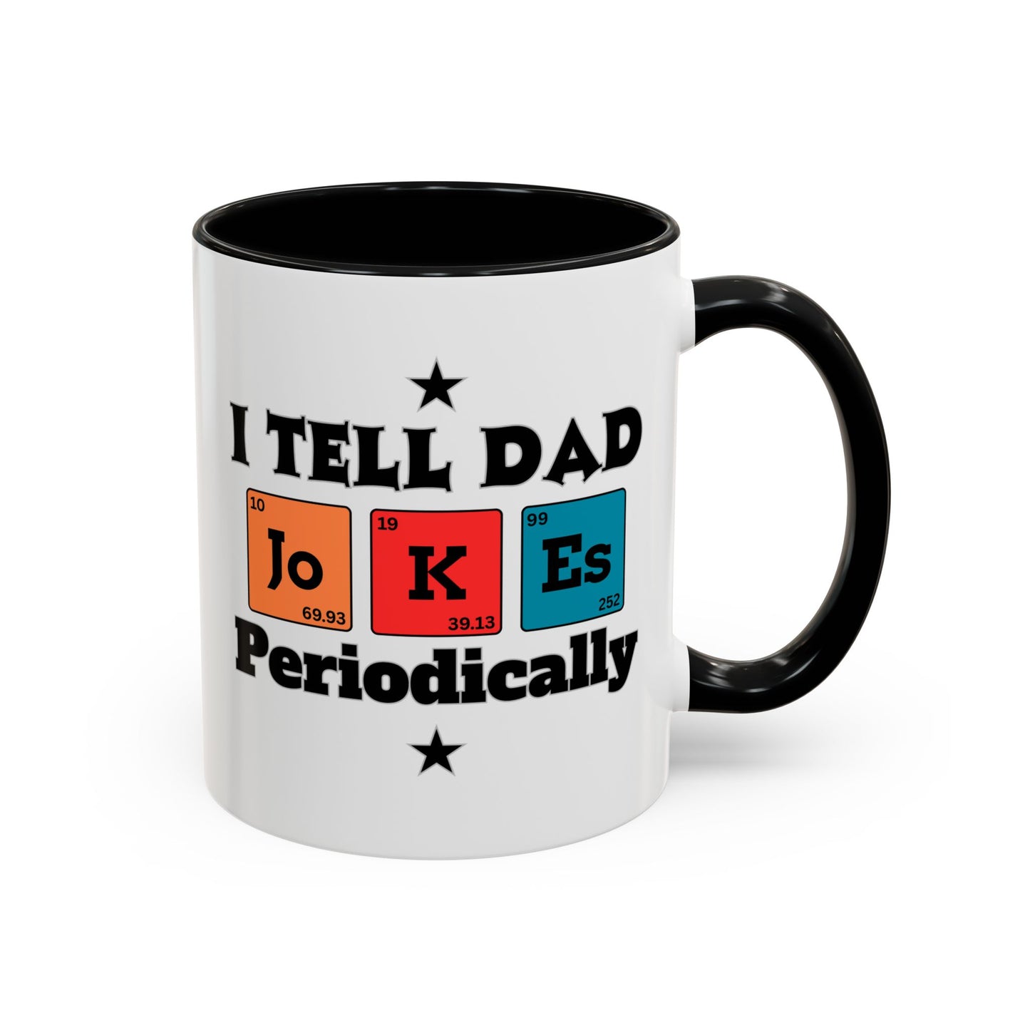 Funny Chemistry Dad Coffee Mug, Gift for Father's Day, Science Lover Mug, Dad Joke Mug, Periodic Table Design