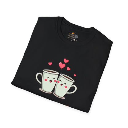 Love You a Latte Unisex T-Shirt, Cute Coffee Shirt, Valentine's Day Gift, Coffee Lover Tee, Fun Graphic Tee