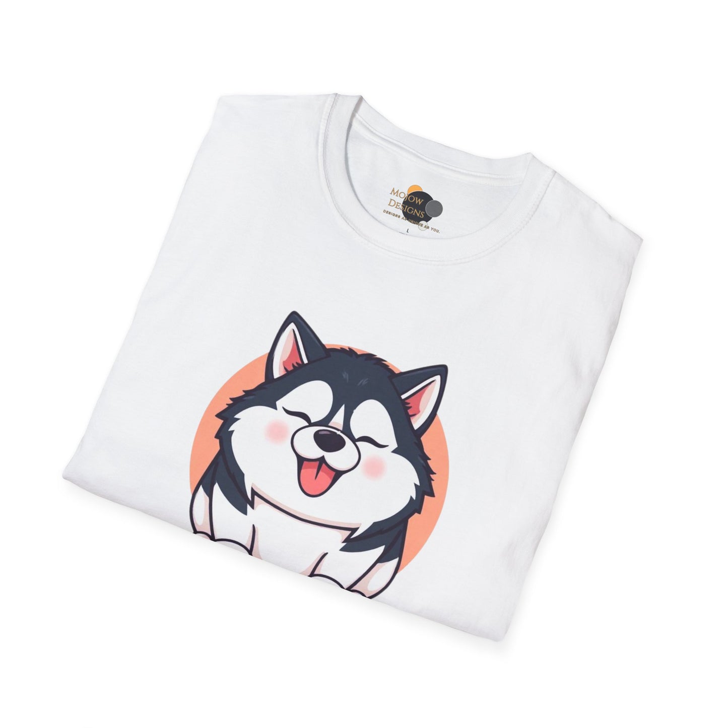 Cute Husky T-Shirt, Unisex Dog Lover Tee, Pet Owner Gift, Summer Apparel, Funny Animal Shirt, Casual Wear