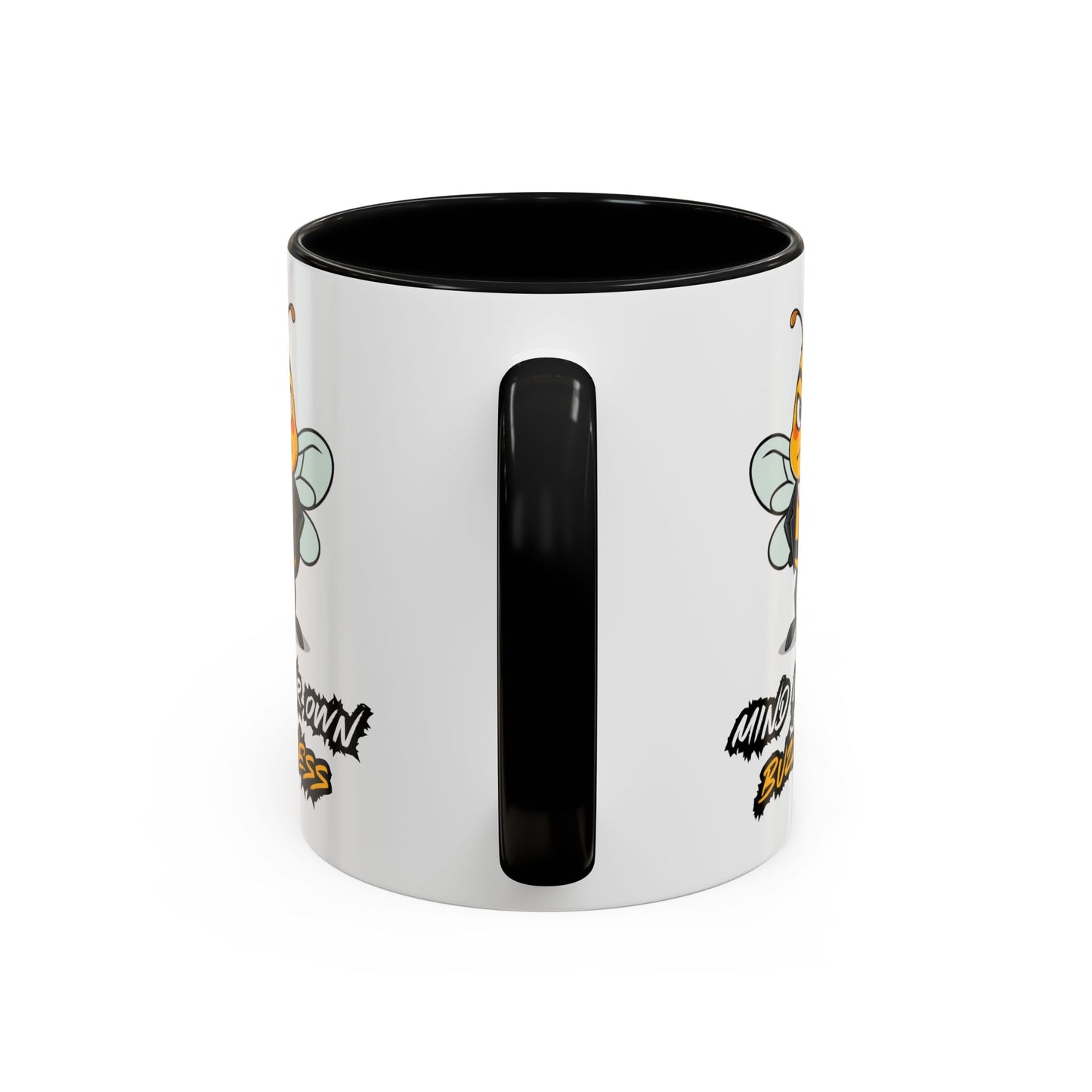 Mind Your Own Buzz-ness Accent Coffee Mug | Funny Bee Gift for Coffee Lovers, Bee Lover Mug, Humorous Kitchen Decor, Perfect for Gifts, Spring Time