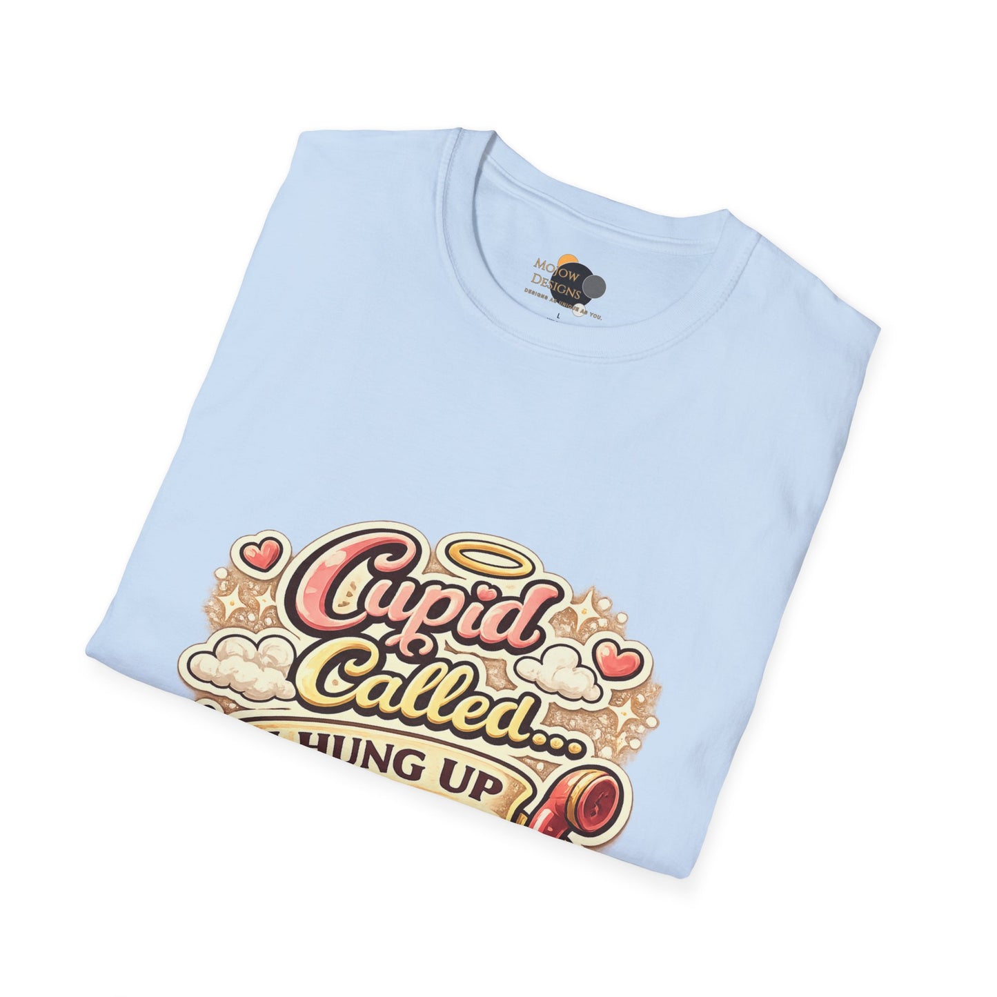 T‑Shirt — "Cupid Called... I Hung Up" Vintage Valentine Graphic Tee