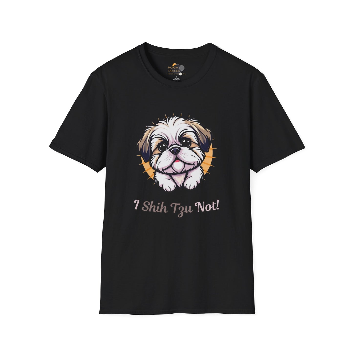Cute Shih Tzu T-Shirt, Pet Lover Gift, Dog Mom Tee, Funny Dog Apparel, Unisex Softstyle Shirt