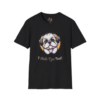 Cute Shih Tzu T-Shirt, Pet Lover Gift, Dog Mom Tee, Funny Dog Apparel, Unisex Softstyle Shirt