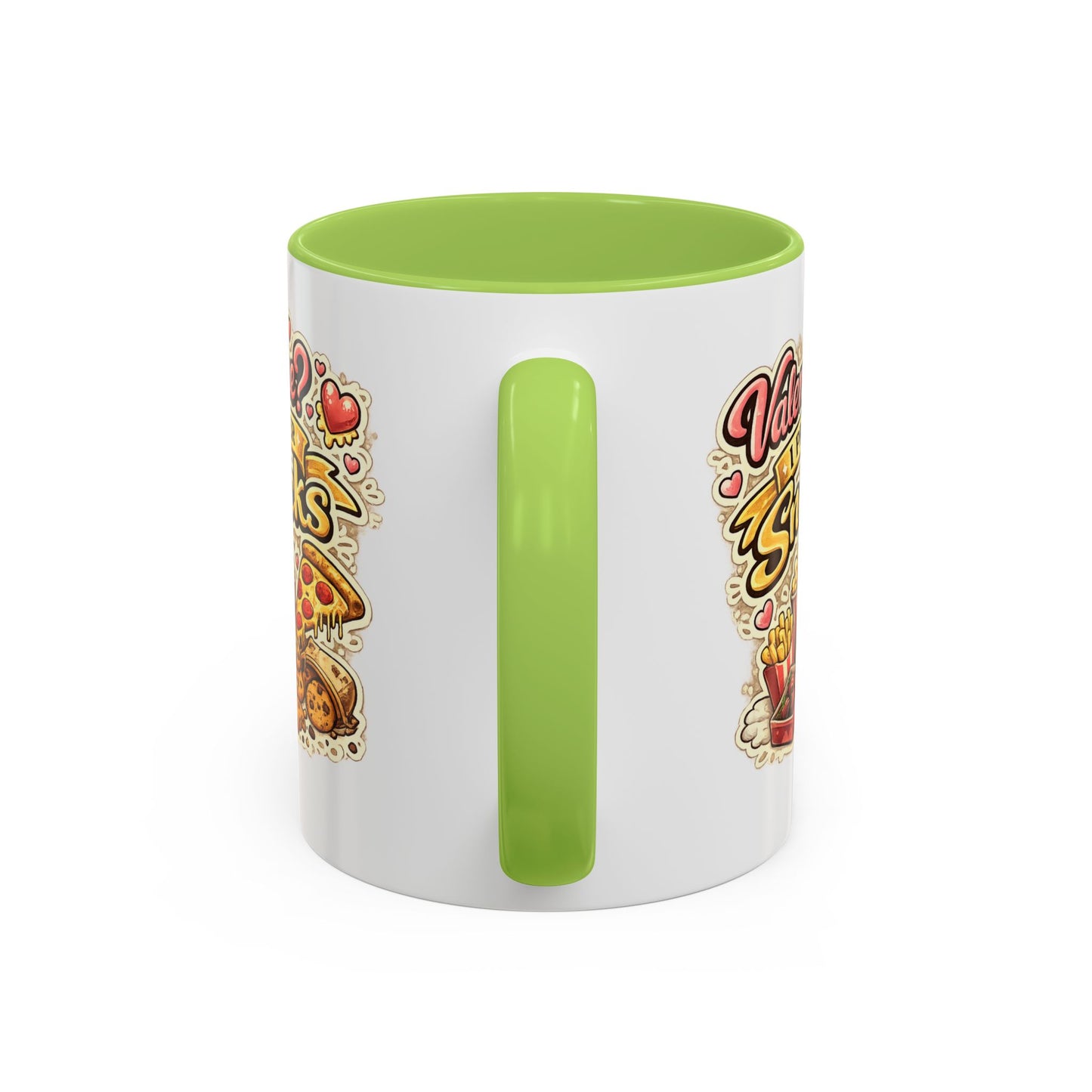 Valentine? I Prefer Snacks Coffee Mug — Funny Food Lover Gift