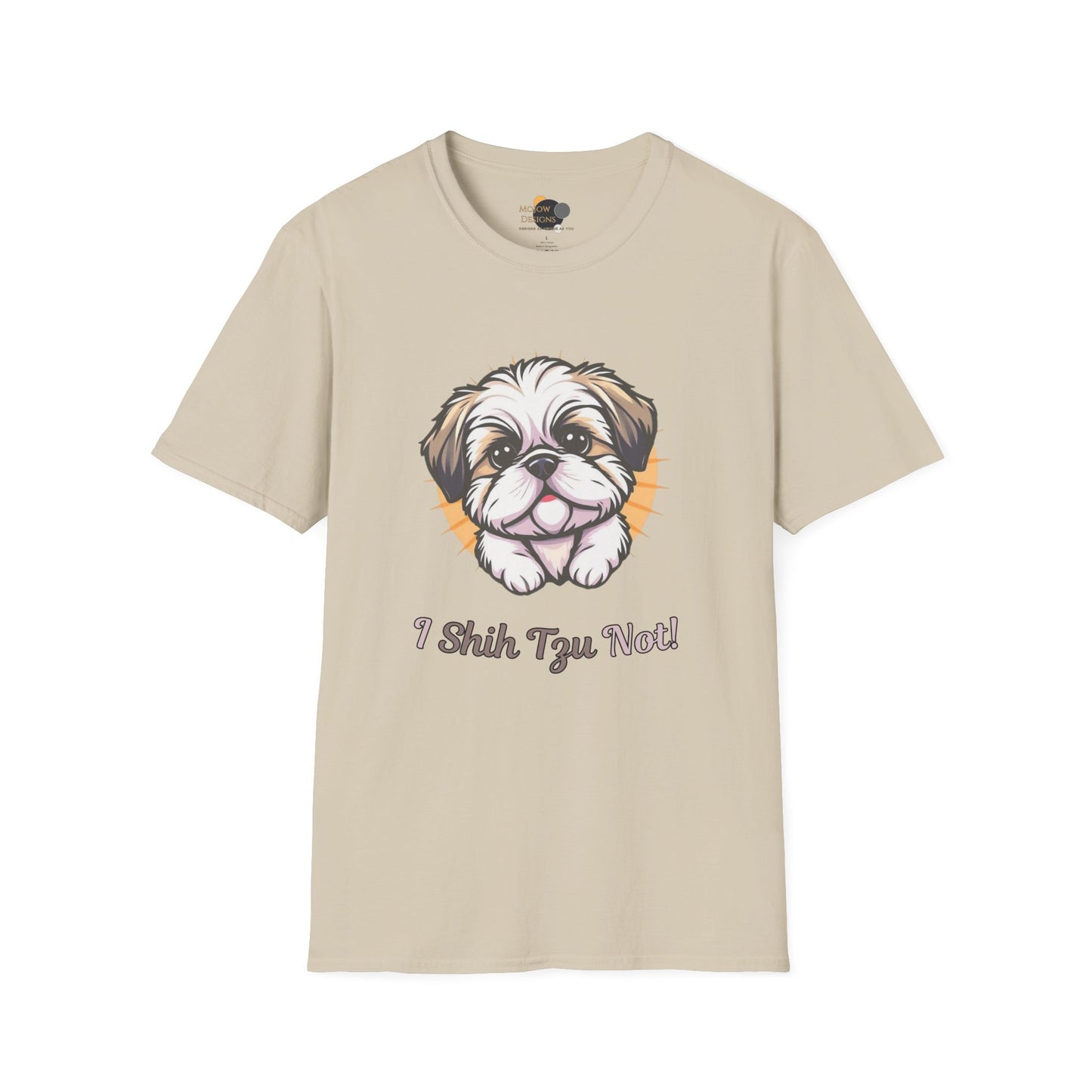 Cute Shih Tzu T-Shirt, Pet Lover Gift, Dog Mom Tee, Funny Dog Apparel, Unisex Softstyle Shirt